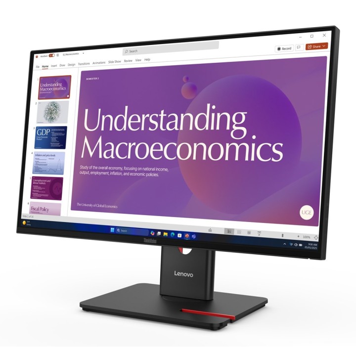 Lenovo ThinkVision T24D-40 23.8"FHD 120Hz 250nits AG HDMI DP USB Eclipse Black