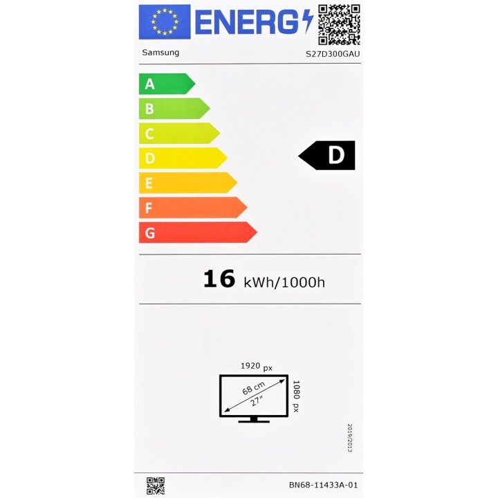 MONITOR SAMSUNG LED 27" LS27D300GAUXEN 100Hz