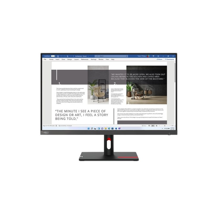 Lenovo ThinkVision S27i-30 27"FHD IPS 100Hz 300nits HDMI VGA Raven Black