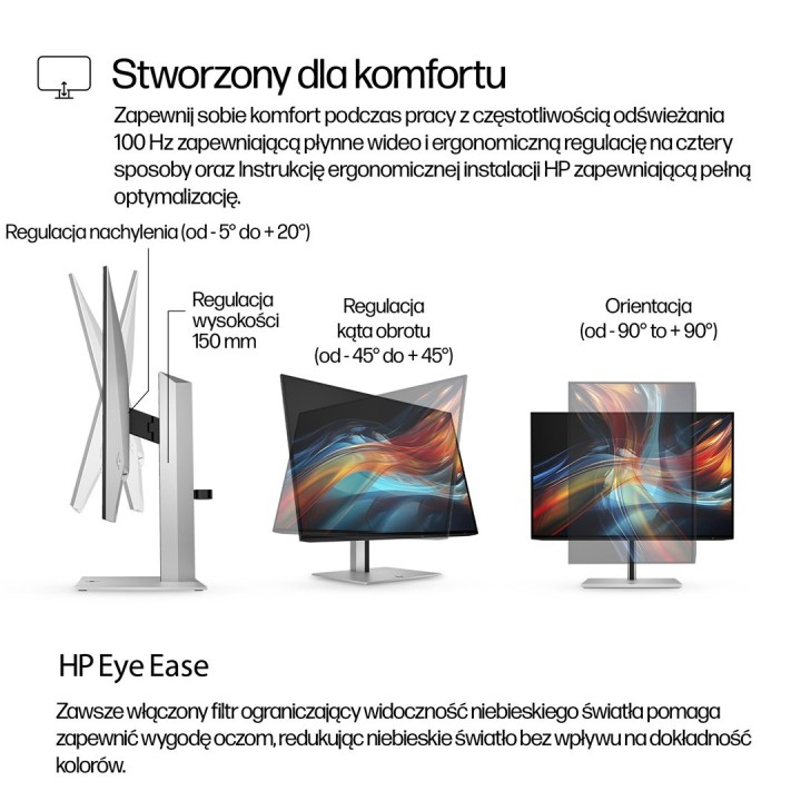 MONITOR HP LED 24”S7 Pro 724pu (8Y2F7AA) 100Hz