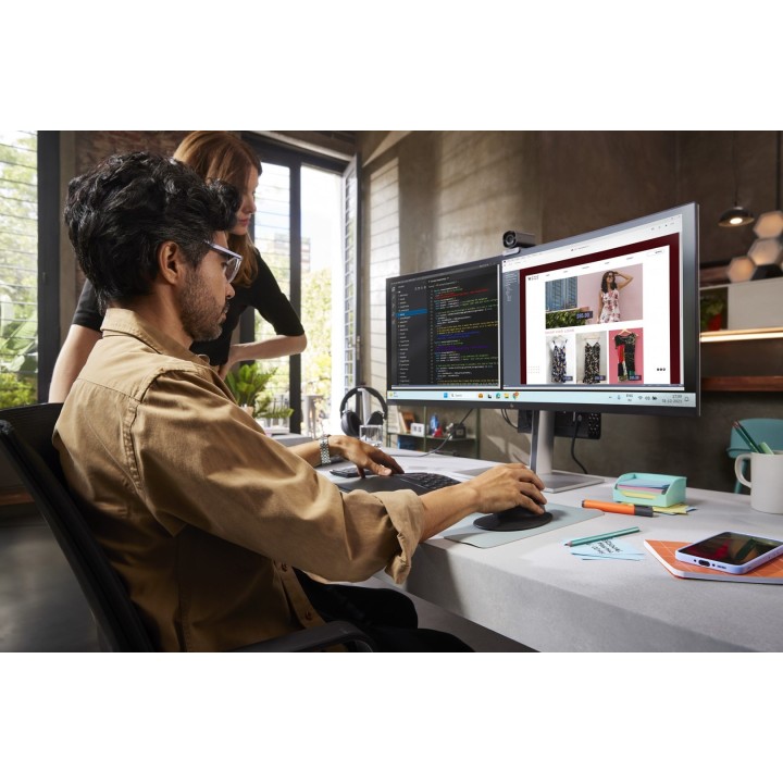 Monitor HP LED 37,5” S7 Pro 738pu (8K167AA) Curved IPS WQHD+ HDR400 RJ-45 ThunderBolt 4