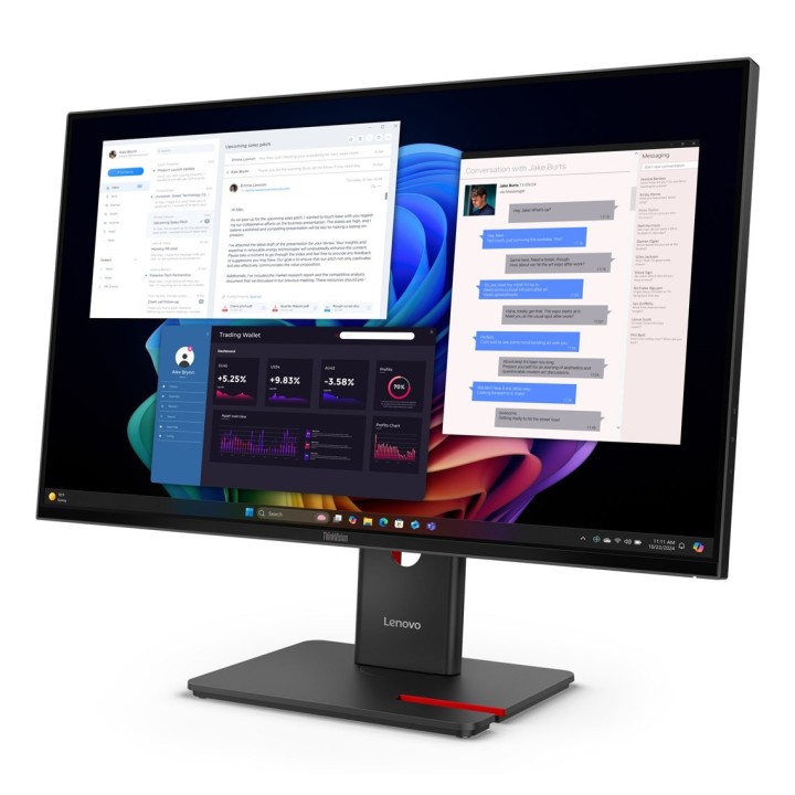 Lenovo ThinkVision T27UD-40 27"UHD IPS 60Hz 350nits AG USB HDMI DP RJ45 Eclipse Black 3Y OnSite