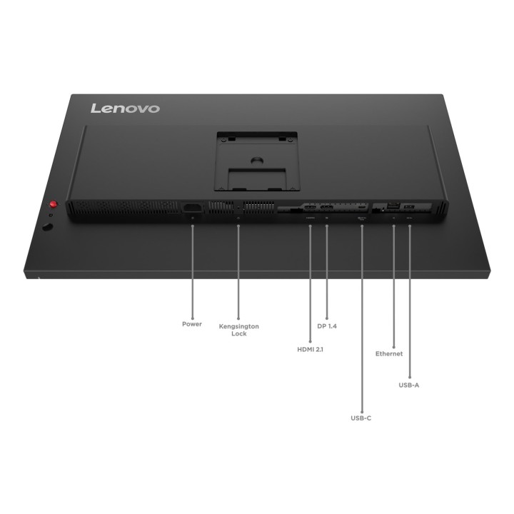 Lenovo ThinkVision T27UD-40 27"UHD IPS 60Hz 350nits AG USB HDMI DP RJ45 Eclipse Black 3Y OnSite
