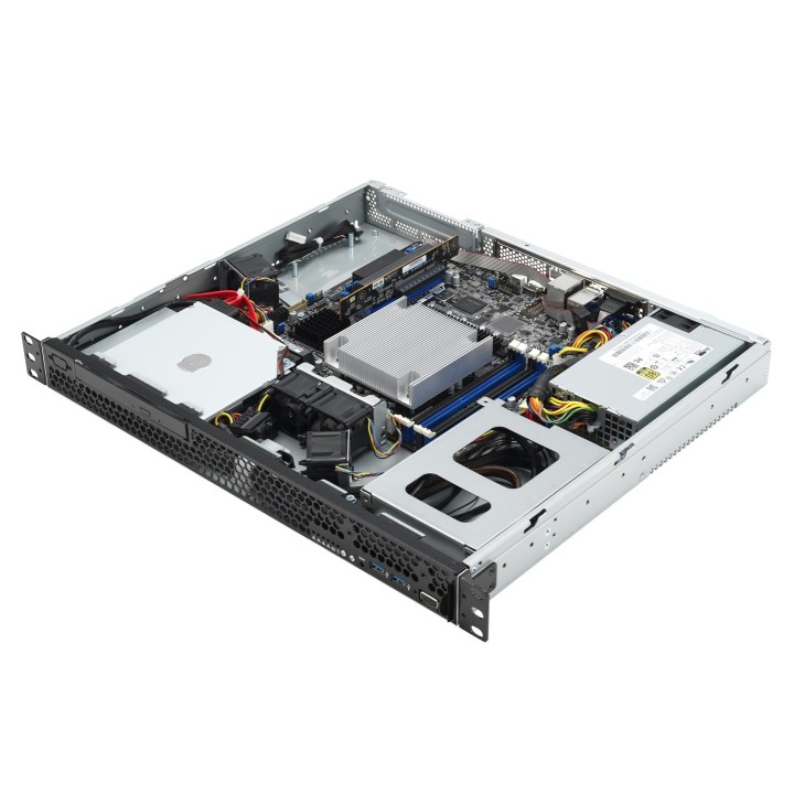 ASUS Rack 1U RS100-E11-PI2/250W Intel C2521x LGA1200 95W 4xDDR4 3200/2933/2666 2x3.5" SATA Intel® I210AT x2 PSUx1 250W 80 PLUS