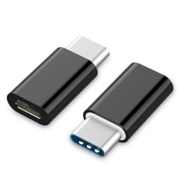 Adapter GEMBIRD A-USB2-CMmF-01 (USB typu C M - Micro USB F kolor czarny)