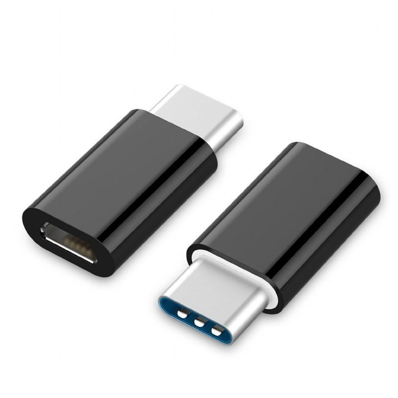 Adapter GEMBIRD A-USB2-CMmF-01 (USB typu C M - Micro USB F kolor czarny)