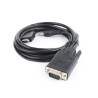 Adapter GEMBIRD A-HDMI-VGA-03-10 (HDMI M - D-Sub (VGA), Jack stereo 3,5 mm M 3m kolor czarny)