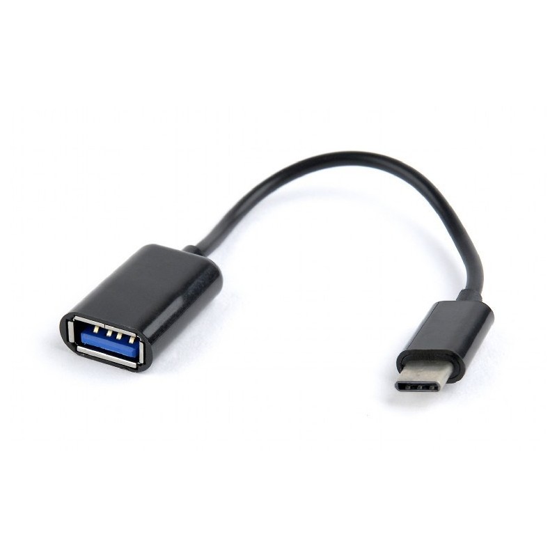 GEMBIRD ADAPTER USB TYP-C MĘSKI DO USB A ŻEŃSKI OTG, 20CM