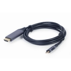 GEMBIRD ADAPTER USB TYP-C DO HDMI NA KABLU, 1.8M, 4K, KOLOR SZARY