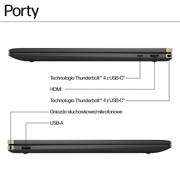 HP Spectre x360 16-aa0233nw Ultra 7 155H 16" 2.8K Touch OLED 120Hz AG 16GB DDR5 6400 SSD1TB RTX 4050_6GB Cam 9MP 83Wh W11Pro 2Y
