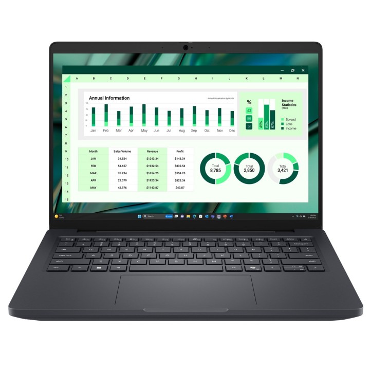 Dell Pro Max 14 MC14250 Ultra 7 255H 14.0"FHD+ 300nits AG 16GB LPDDR5x SSD512 Intel Graphics FgrPr&SmtCd FHD IR Cam Mic WLAN +