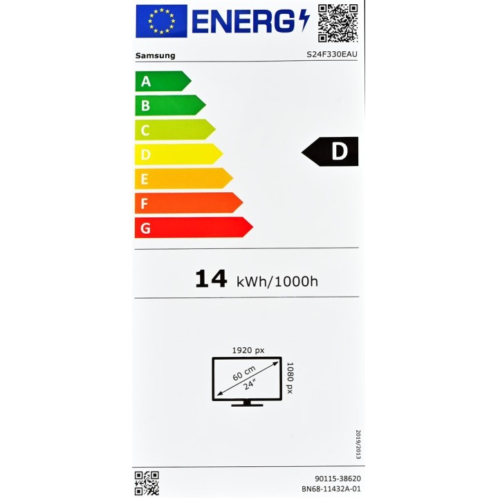 MONITOR SAMSUNG LED 24" LS24F330EAUXEN 100Hz