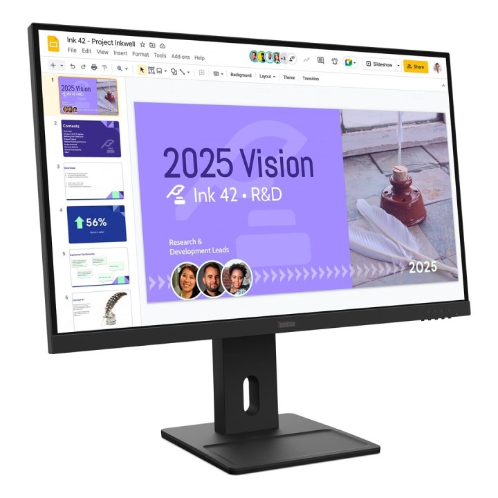 Lenovo ThinkVision E27Q­40 27"QHD 100Hz 350nits AG HDMI DP Raven Black