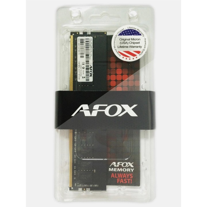 AFOX DDR4 8G 2666MHZ MICRON CHIP RANK1 AFLD48FH1P