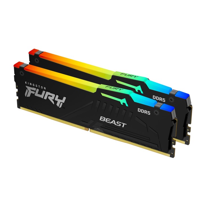 KINGSTON DDR5 32GB 6000MT/s CL30 DIMM (Kit of 2) FURY Beast RGB EXPO