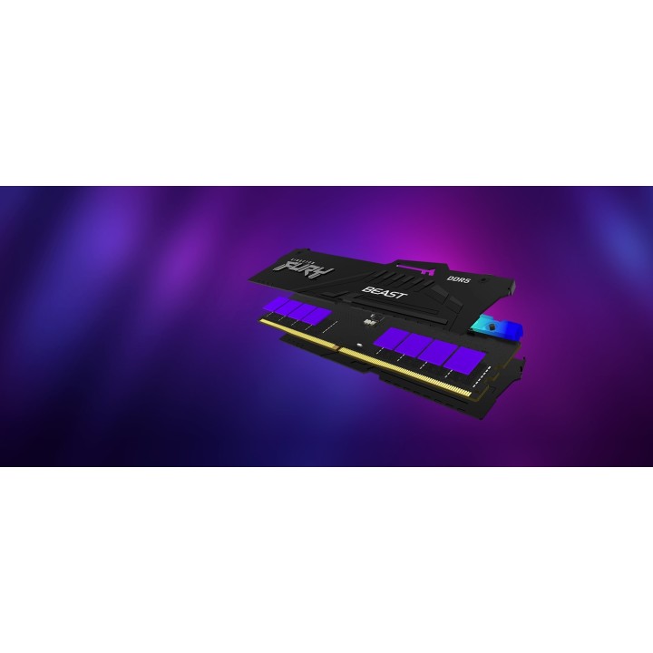 KINGSTON DDR5 32GB 6000MT/s CL30 DIMM (Kit of 2) FURY Beast RGB EXPO