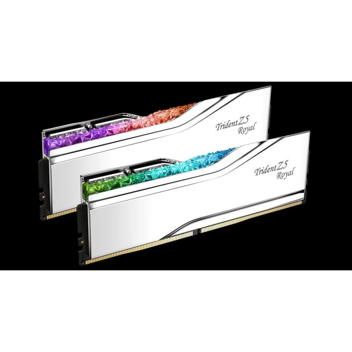 G.SKILL TRIDENT Z5 ROYAL RGB DDR5 2X16GB 6000MHZ CL28 SILVER F5-6000J2836G16GX2-TR5S