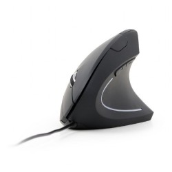 Mysz GEMBIRD MUS-ERGO-01 (optyczna 3200 DPI kolor czarny)