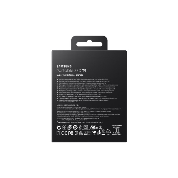 Dysk SSD Samsung T9 1TB MU-PG1T0B/EU