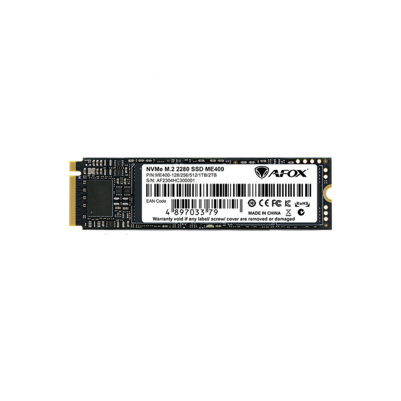 AFOX ME400 SSD M.2 PCI-E 4.0 X4 1TB TLC 7.3 / 5.2 GB/S NVME ME400-1024GN