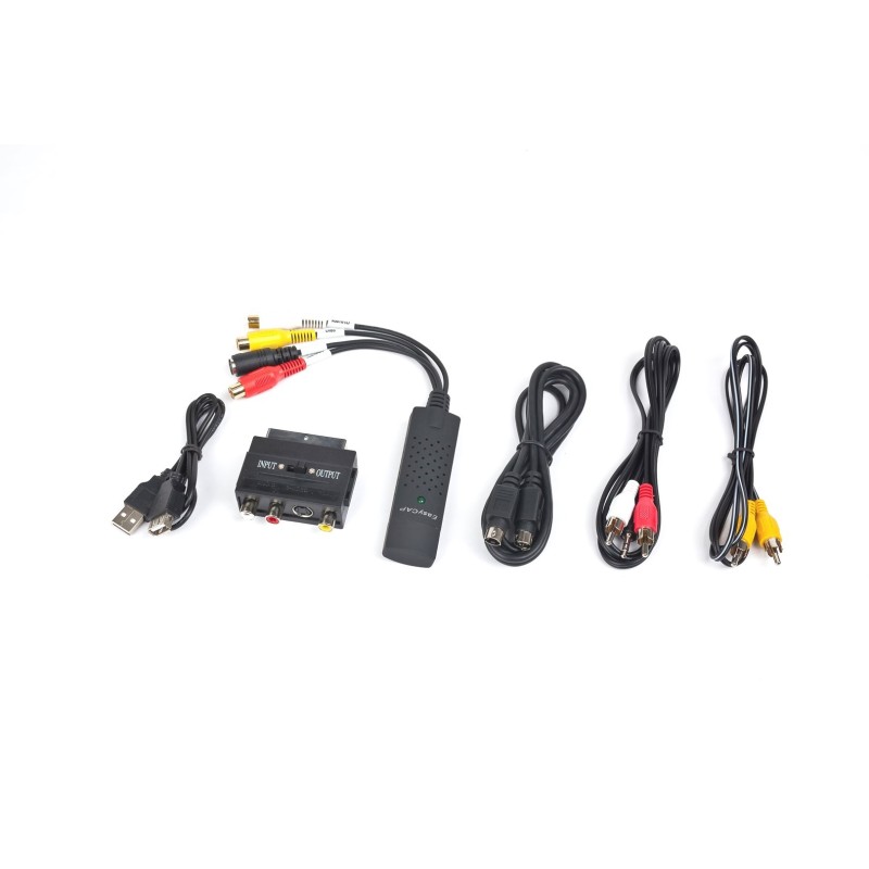 Adapter GEMBIRD UVG-002 (USB M - RCA, S-Video F 0,50m kolor czarny)