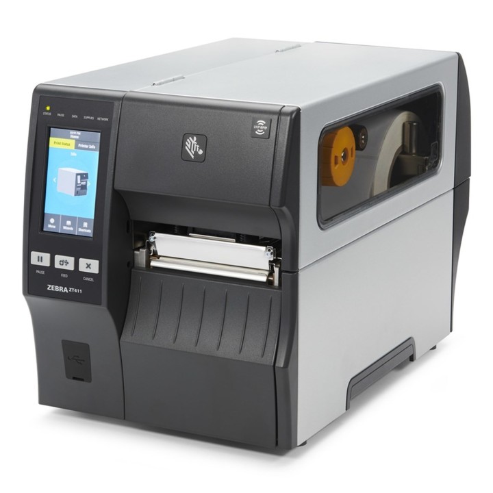 Zebra Półprzemysłowa drukarka etykiet ZT411/termiczna/termotransferowa/USB/RS232/Ethernet/203dpi ZT41142-T0E0000Z