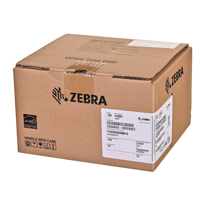 Zebra Drukarka etykiet ZD421D/termiczna/USB/Ethernet/300dpi ZD4A043-D0EE00EZ