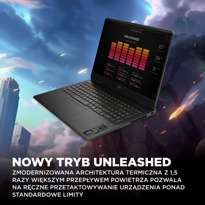 HP Omen 16-am0022nw i7-14650HX 16.0"2K LBL IPS 165Hz 400nits AG 32GB DDR5 5600 SSD1TB GeForce RTX 5060 8GB Cam1080p+IR 70Wh