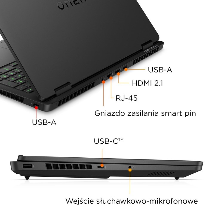 HP Omen 16-am0022nw i7-14650HX 16.0"2K LBL IPS 165Hz 400nits AG 32GB DDR5 5600 SSD1TB GeForce RTX 5060 8GB Cam1080p+IR 70Wh