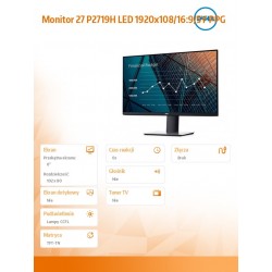 Dell Monitor 27 P2719H LED 1920x1081695Y PPG