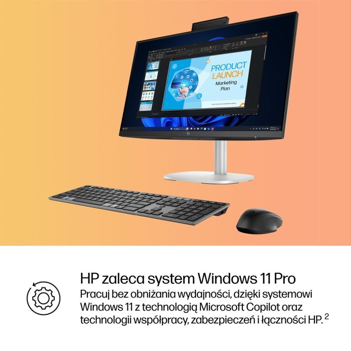HP EliteStudio 8 AiO G1i Ultra 5 235 23.8"FHD Touch IPS 300nits LBL AG 16GB DDR5 5600 SSD512 Intel Graphics Cam 5MP W11Pro 3Y