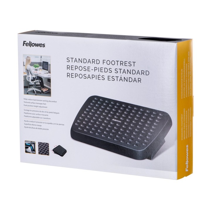 Fellowes Ergonomia podnóżek ergonomiczny biurowy pod stopy, czarny