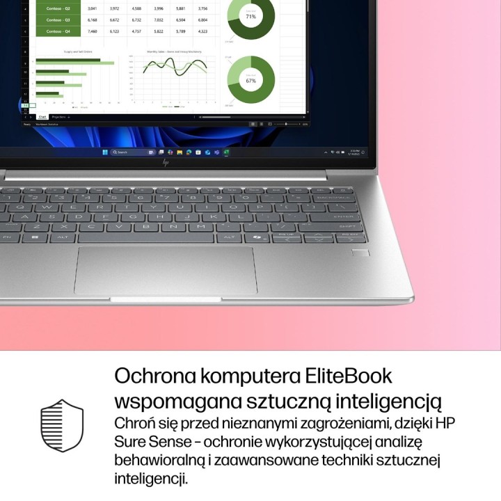 HP EliteBook 6 G1i Ultra 5 225U 14.0"WUXGA IPS 400nits Eye Ease AG 24GB DDR5 5600 SSD512 Arc Cam 5Mpx 56Wh W11Pro Pike silver
