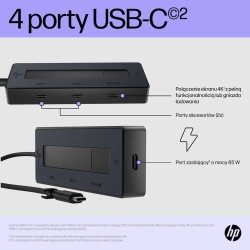 Stacja dokująca HP 4K USB-C Multiport Hub czarna 6G842AA