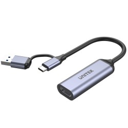 UNITEK KARTA DO STREAMINGU USB-C/A, 4K HDMI 1.4B