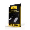 GEMBIRD ADAPTER USB TYP 3.1 + USB-C - LAN RJ45 GIGABIT 15CM
