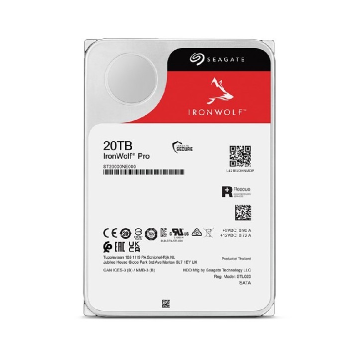 Dysk HDD Seagate IronWolf Pro (20 TB 256MB 3.5" SATA)