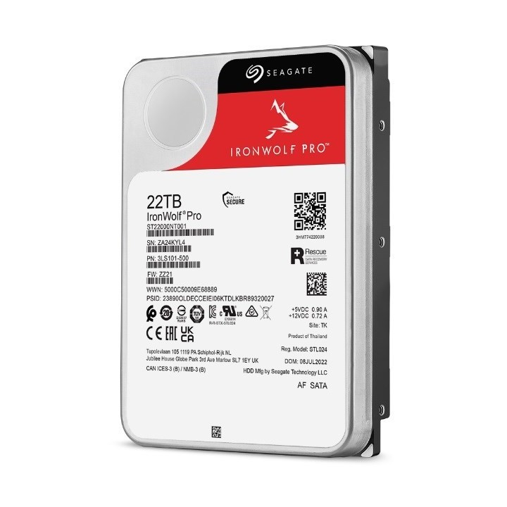 Dysk twardy HDD Seagate IronWolf Pro 22TB 3,5" SATA ST22000NT001