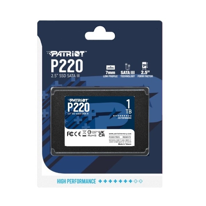 SSD PATRIOT P220 1TB SATA 2,5"