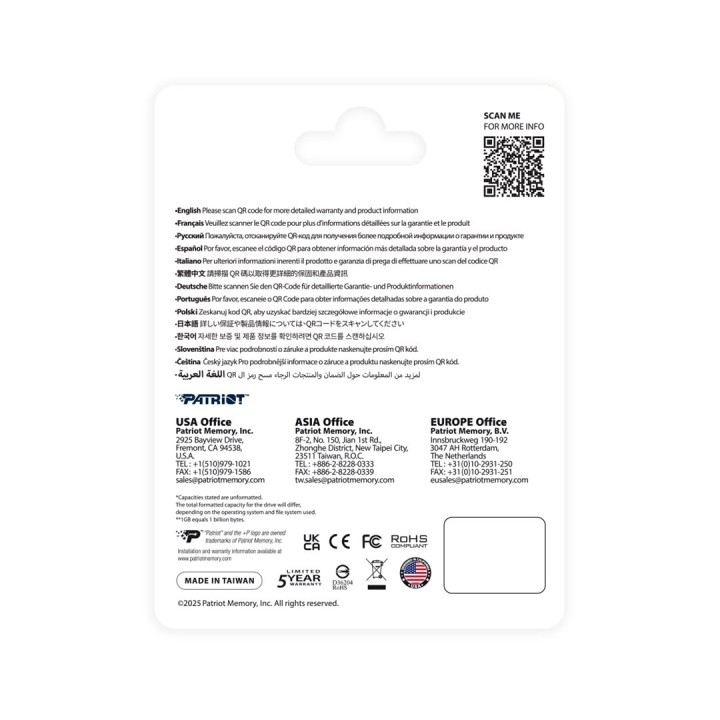 Patriot Viper P410 M.2 PCI-Ex4 NVMe 1.4 1TB 5GB/s