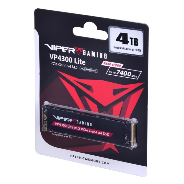 SSD Patriot Viper VP4300L M.2 PCI-Ex4 NVMe 4TB