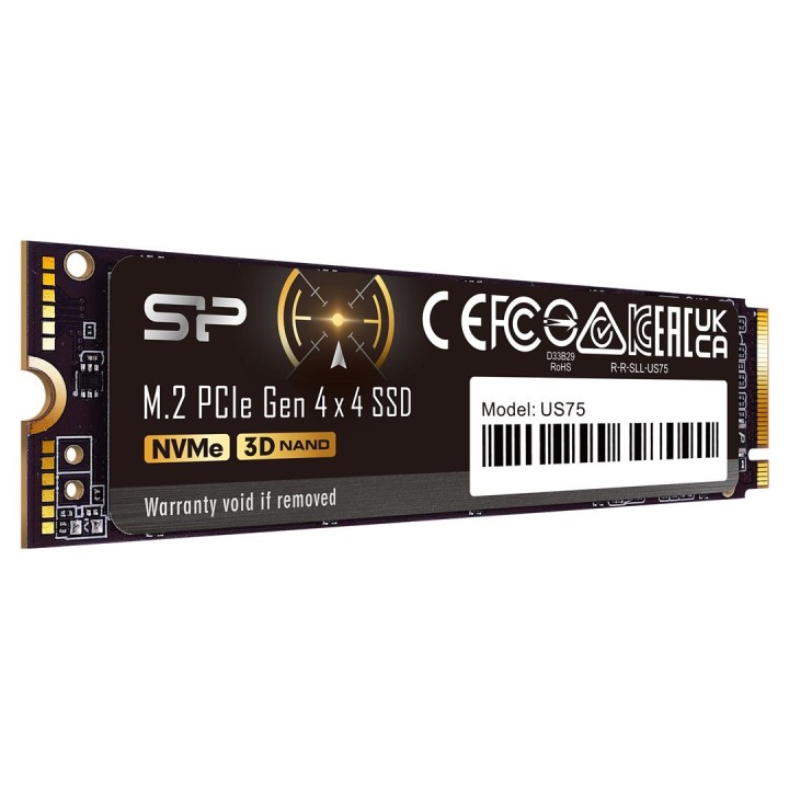 SSD Silicon Power US75 2TB M.2 Gen4 NVMe 7000/6500 MB/s (SP02KGBP44US7505)