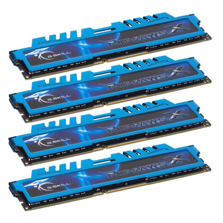 Zestaw pamięci G.SKILL RipjawsX F3-1600C9Q-32GXM (DDR3 DIMM 4 x 8 GB 1333 MHz CL9)