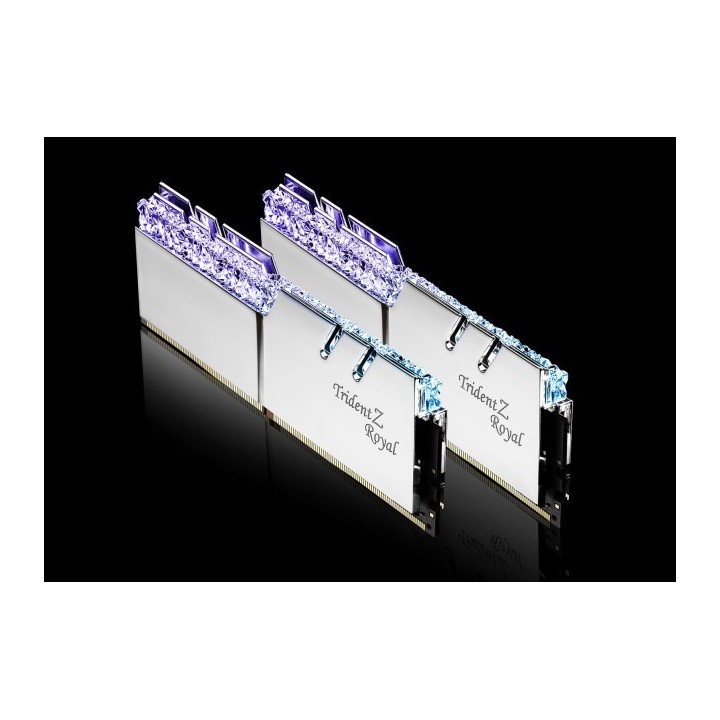 G.SKILL TRIDENTZ ROYAL RGB DDR4 2X16GB 3200MHZ CL16 XMP2 SILVER F4-3200C16D-32GTRS