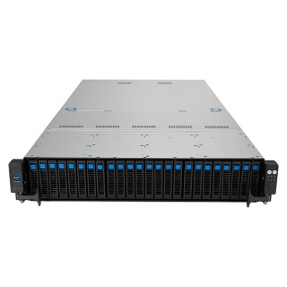 Platforma Asus Rack (2U) RS520A-E12-RS24U AMD Epyc 9004 (16x NVMe, 8x SATA/SAS, 2xM.2, 2xGPU, 2x10Gbe, IPMI, 1+1 1600W)