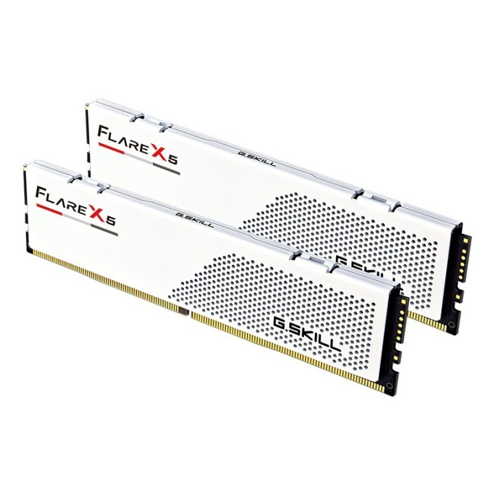 G.SKILL FLARE X5 AMD DDR5 2X32GB 6000MHZ CL30 EXPO WHITE F5-6000J3040G32GX2-FX5W
