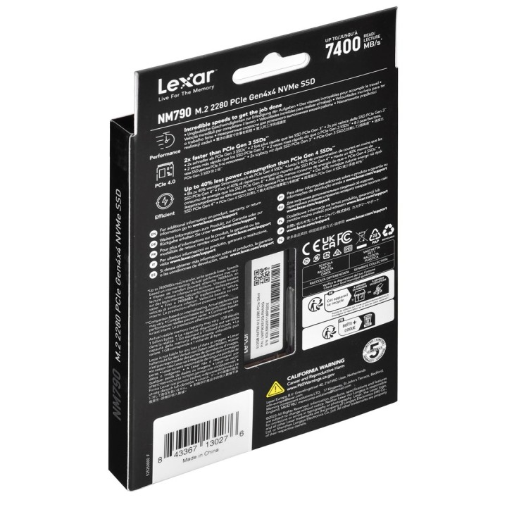 Dysk SSD Lexar NM790 512GB M.2 PCIe NVMe