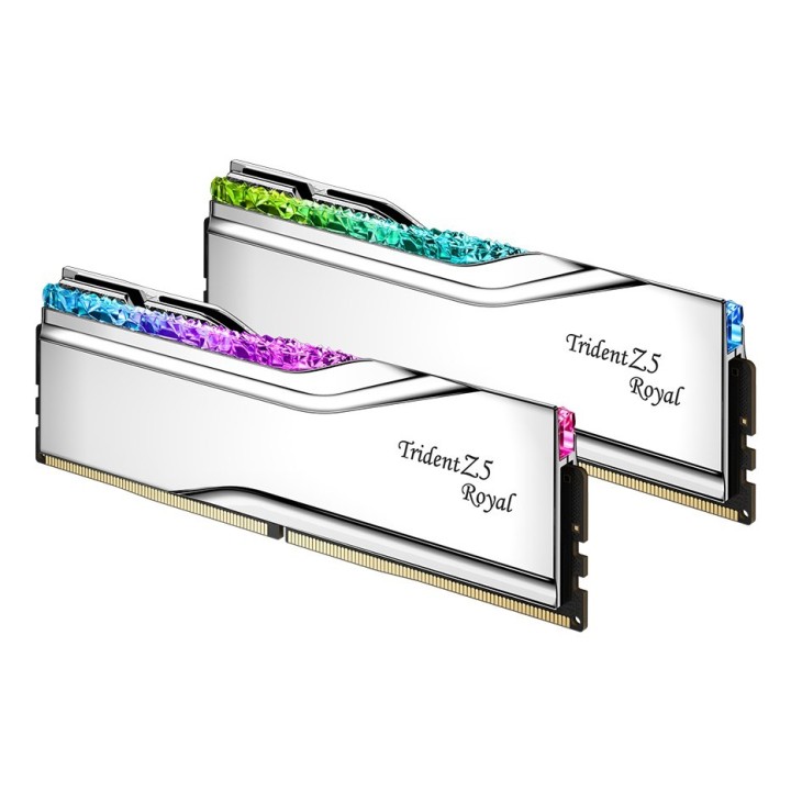 G.SKILL TRIDENT Z5 ROYAL RGB DDR5 2X48GB 6800MHZ CL34 SILVER F5-6800J3446F48GX2-TR5S