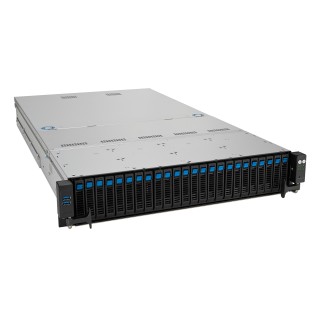 Platforma Asus Rack (2U) RS520A-E12-RS24U AMD Epyc 9004 (24x NVMe, 2xM.2, 2x10Gbe, IPMI, 1+1 1600W)