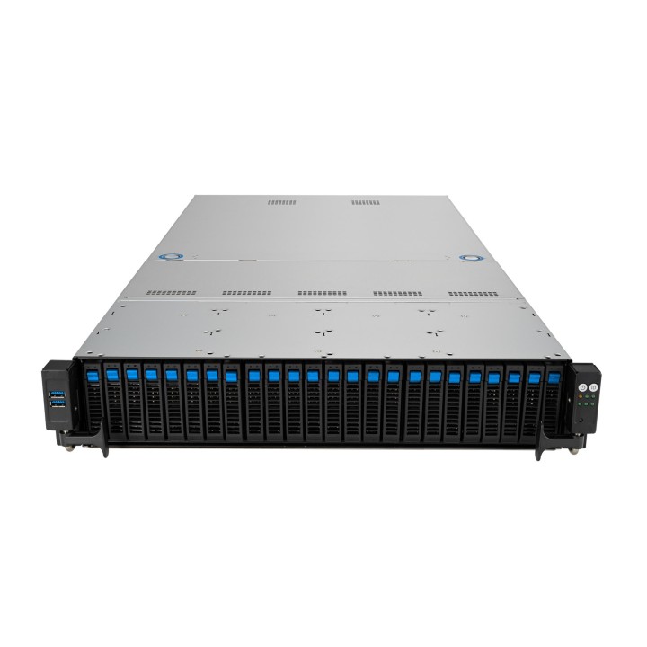 Platforma Asus Rack (2U) RS520A-E12-RS24U AMD Epyc 9004 (24x NVMe, 2xM.2, 2x10Gbe, IPMI, 1+1 1600W)